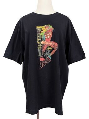 Uniqlo UT Jean Michael Basquiat DC Comics The Flash T-Shirt Size Medium Black
